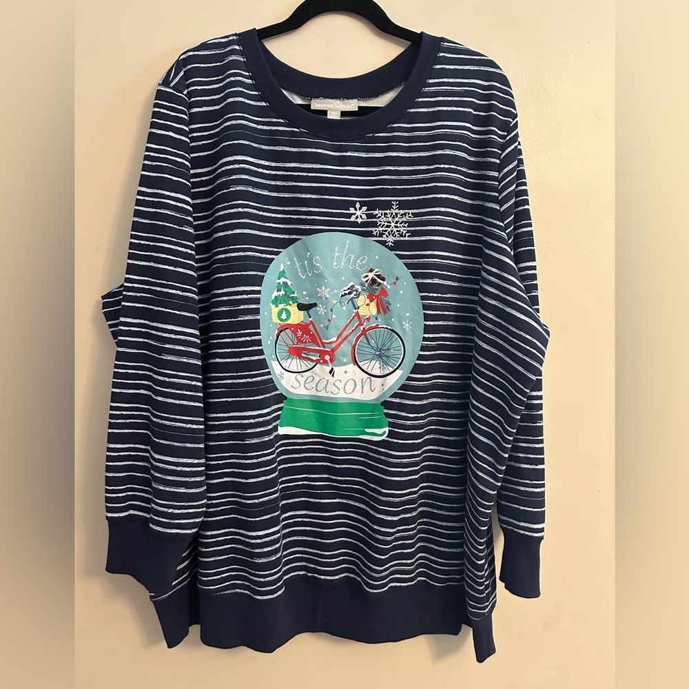 Woman Within Christmas Sweatshirt